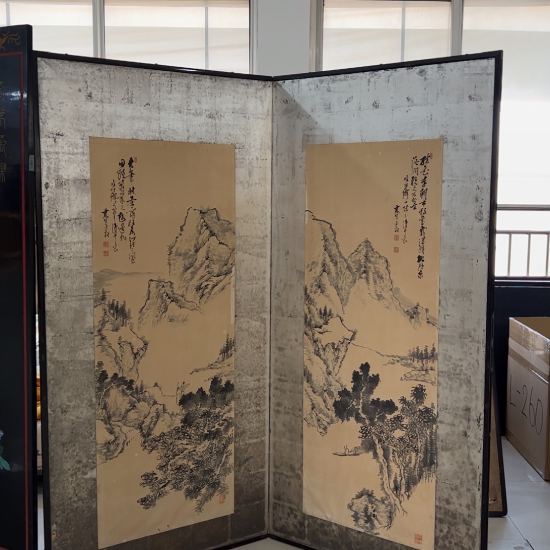 绘画屏风框画屏风框画