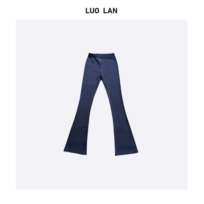 【ZHOU预】极简弹力修身马蹄裤显瘦休闲喇叭裤 YLM00161