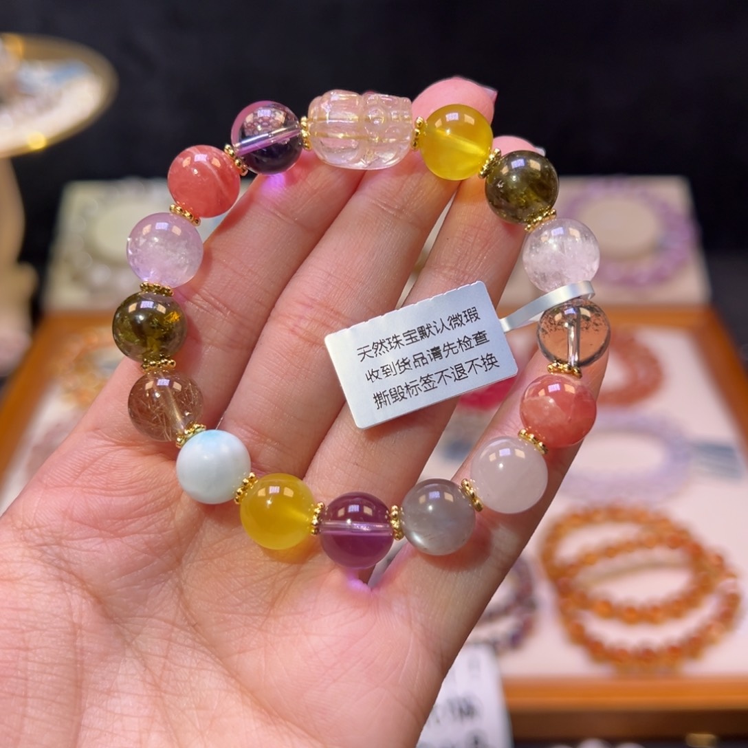 水晶手串未镶嵌10m招米米多宝手串