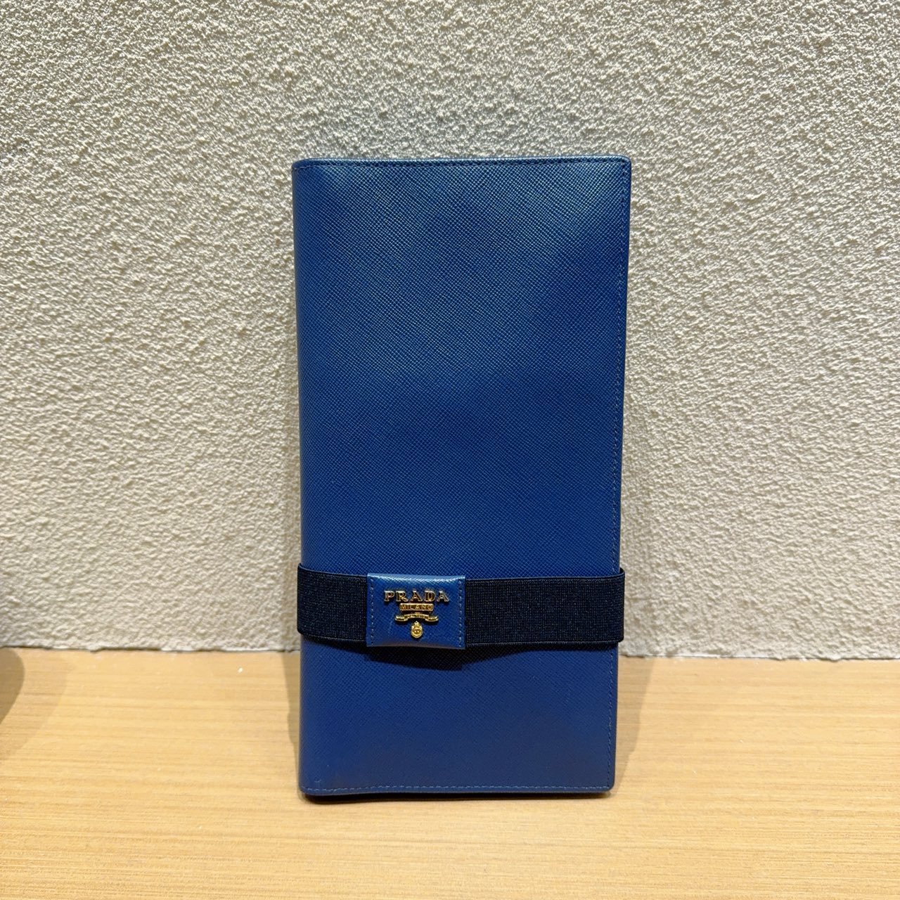 95新 Prada/普拉达 蓝色钱包 1239 5679 