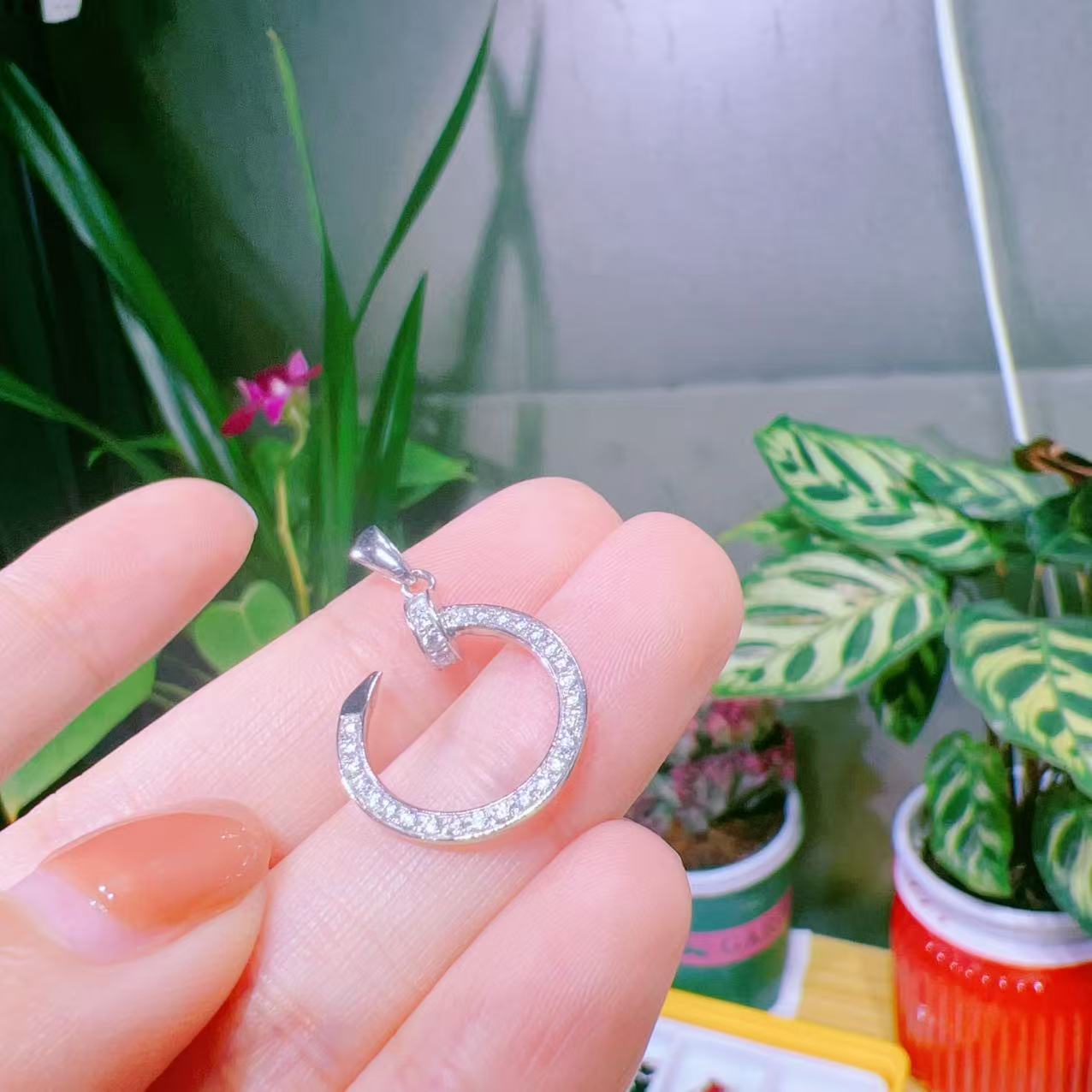 铂金Pt950吊坠   3.38克