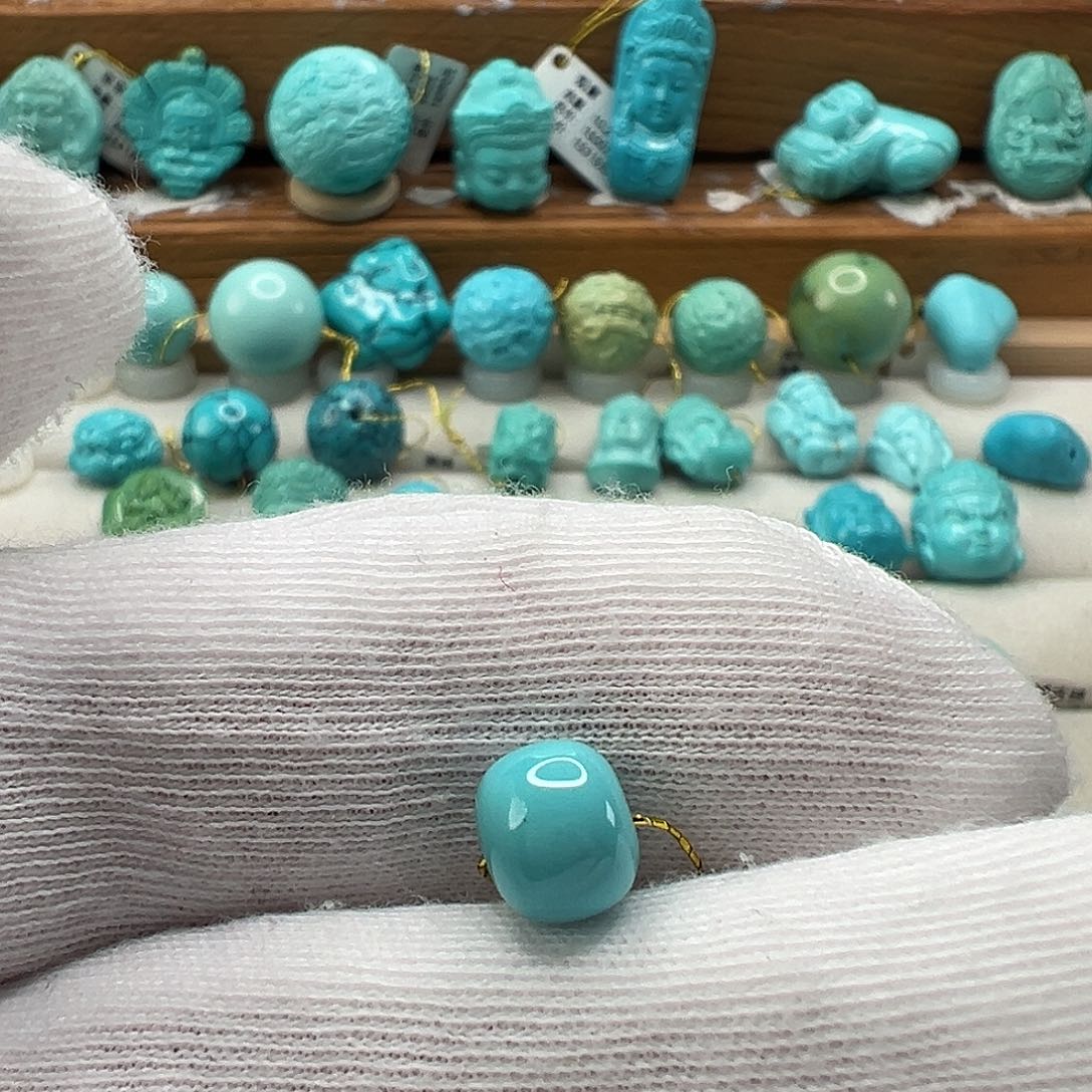 绿松石老型珠 未镶嵌