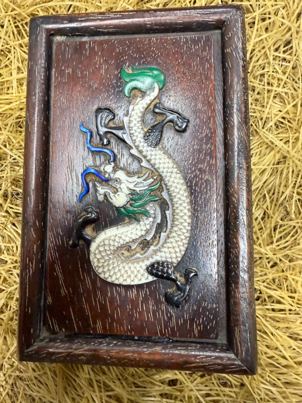 【闪购商品】龙纹木盒