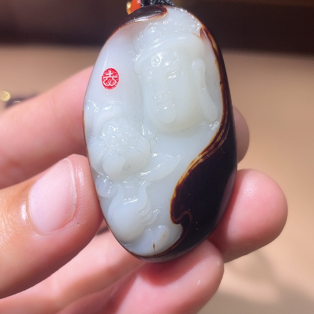 和田玉颈饰未镶嵌A7 