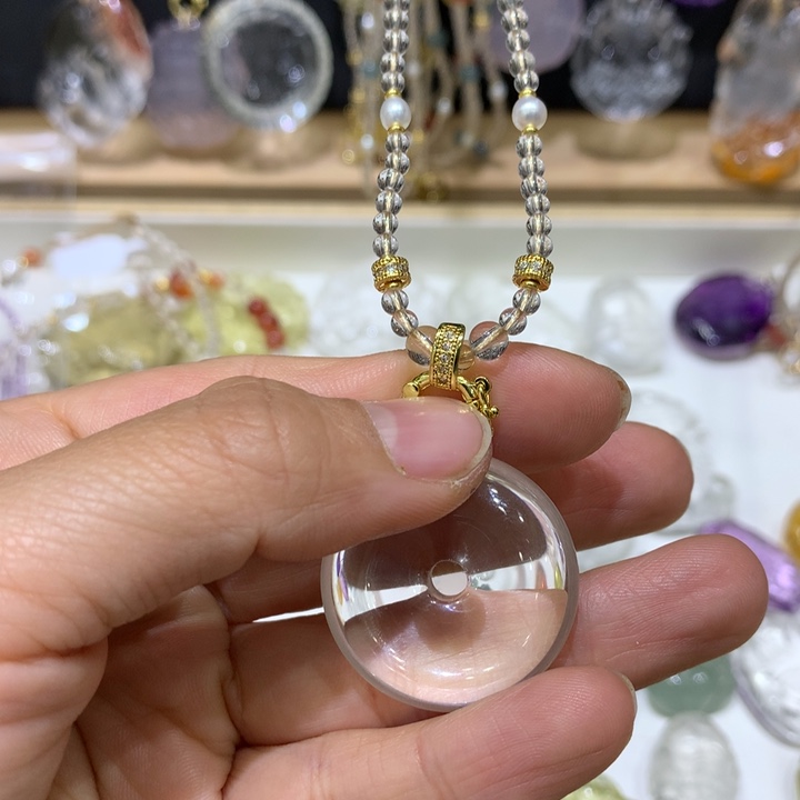 水晶颈饰未镶嵌天然