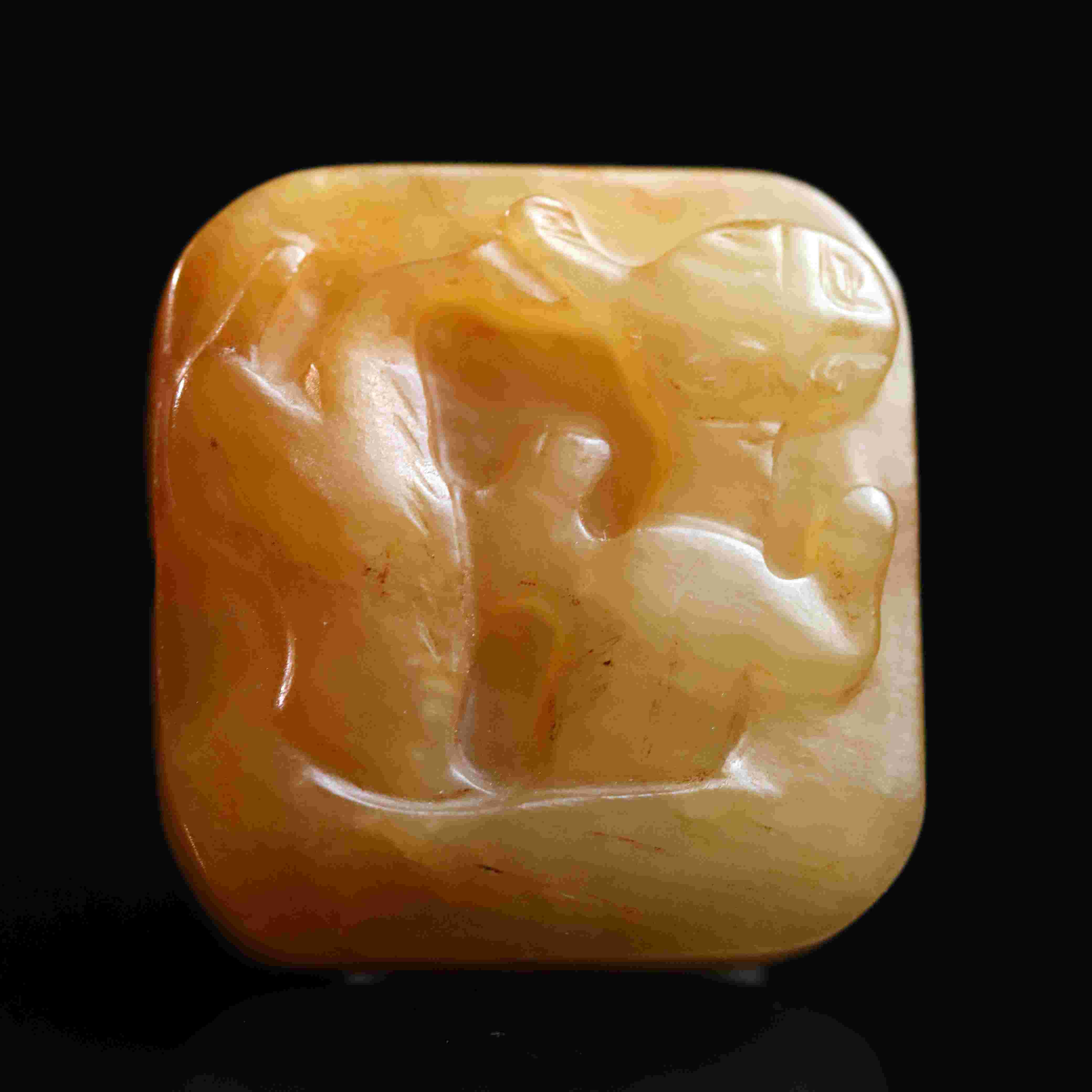 明代和田玉龙纹背云-NX