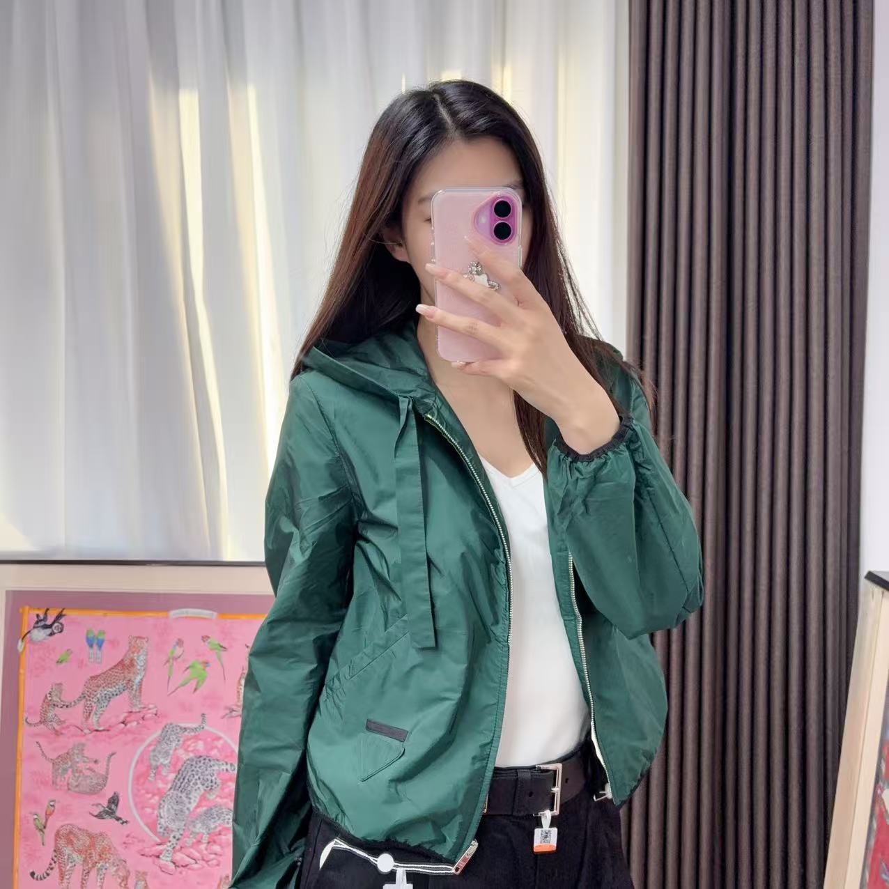 95新 Prada/普拉达 麦殿/风衣38码绿色/251120ZXLBD30