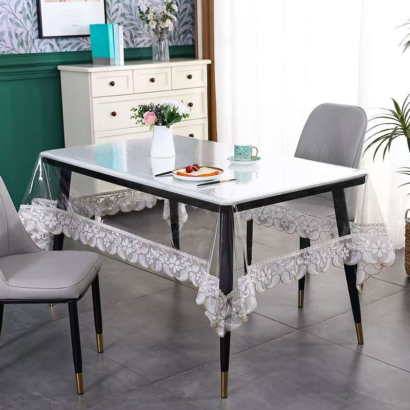 欧式柔软TPU水晶版防烫家用餐桌布高档茶几布盖巾尺寸150*220CM
