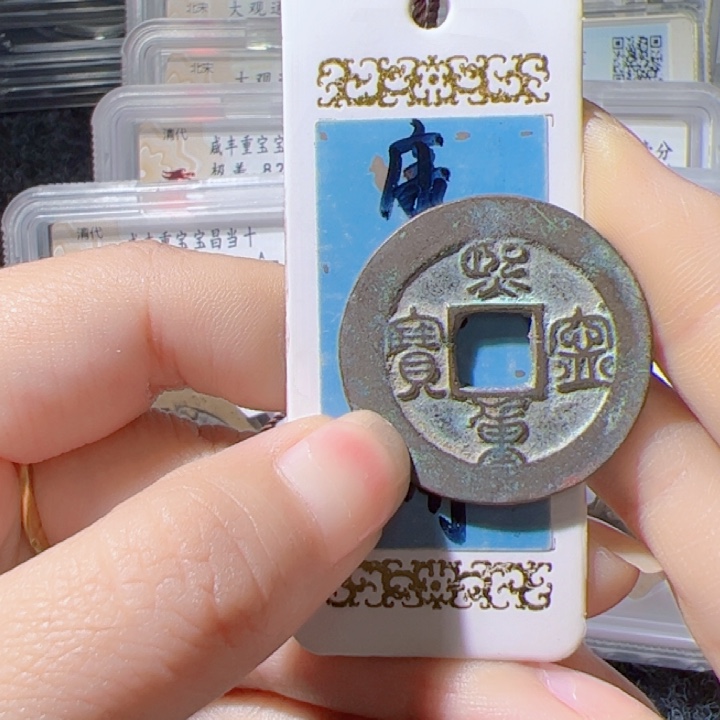 金至*知西宁重宝鸟虫篆漂亮123