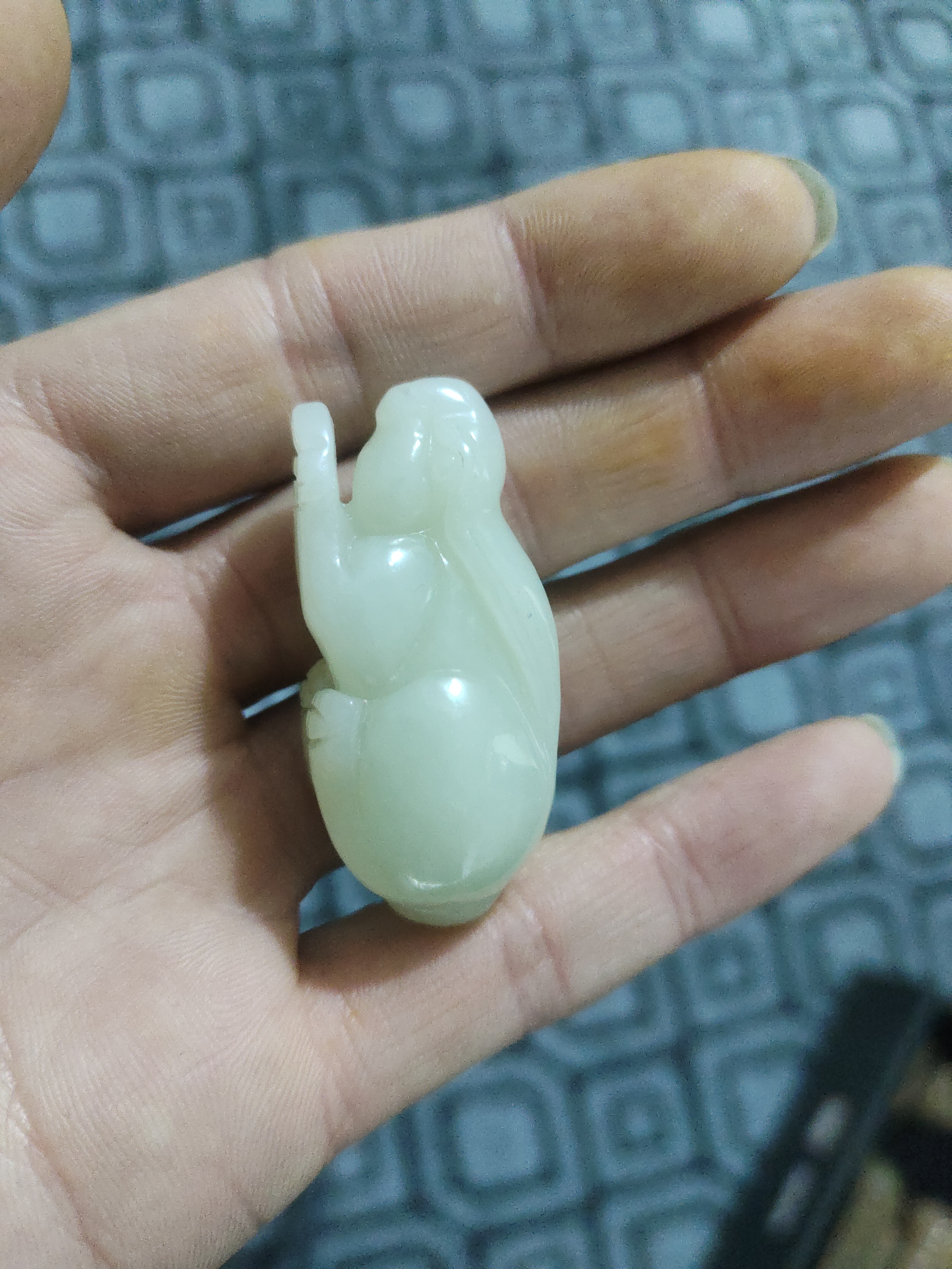 和田玉玉兔未镶嵌