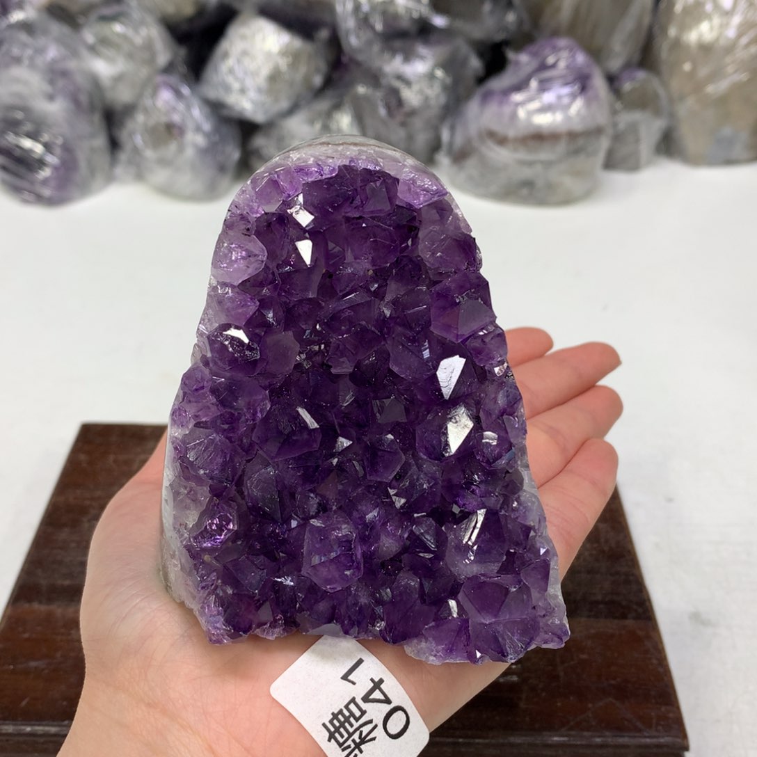 紫晶摆件未镶嵌水晶