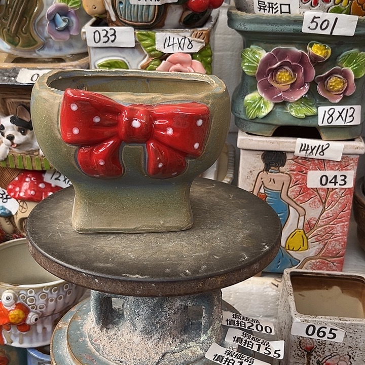 粗陶材质多肉花盆