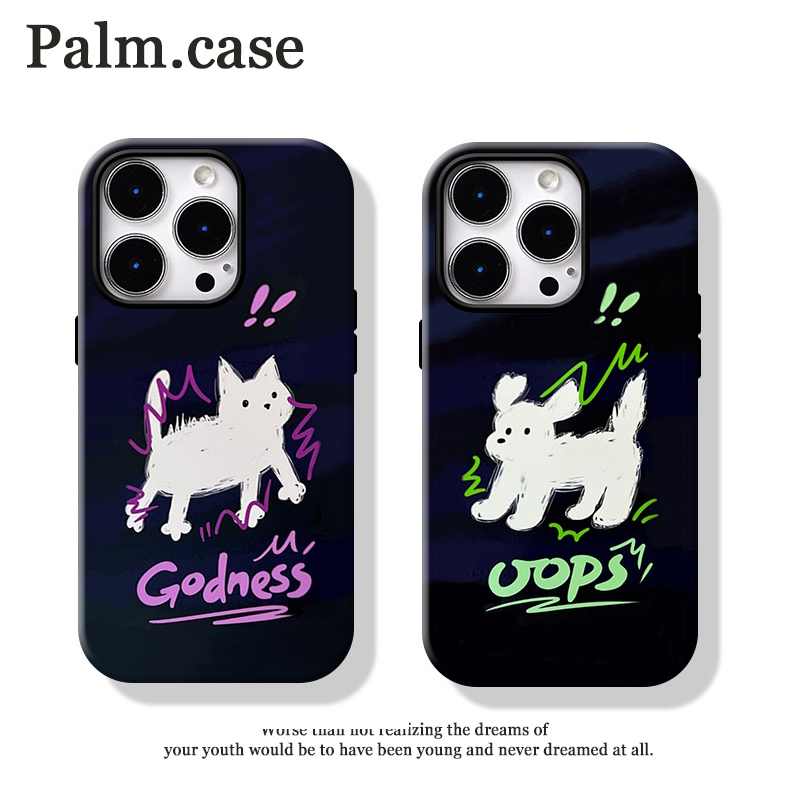 菲林二合一适用华为/oppo/vivo/小米/一加/苹果17手机壳ins情侣猫