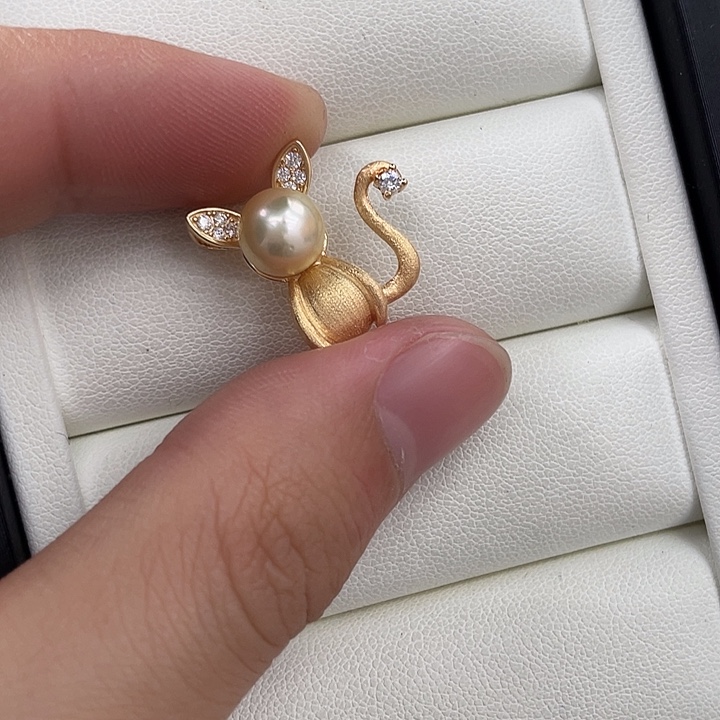 戒指银S925镶嵌海水珍珠