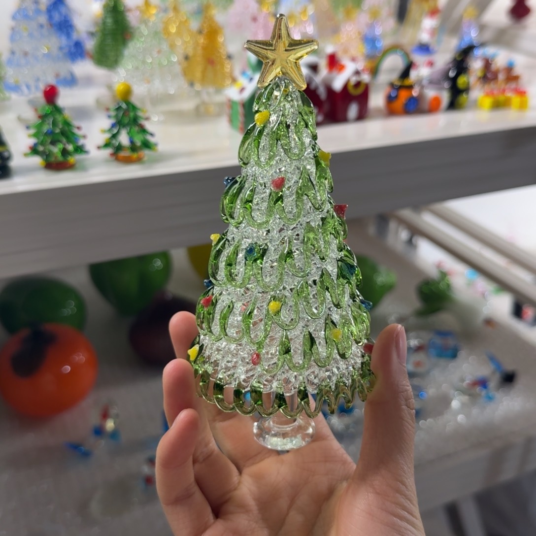 琉璃手工艺品透绿大号