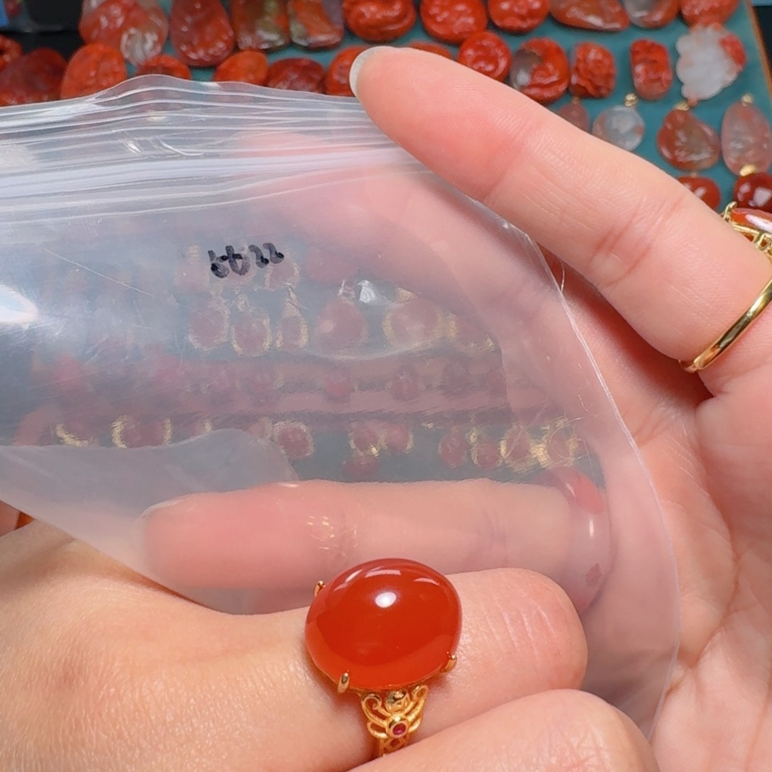 南红玛瑙南红银S925镶嵌