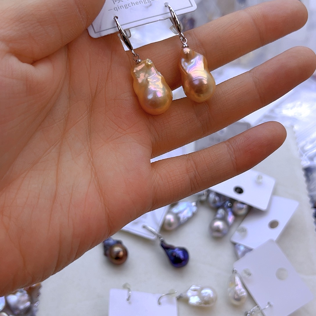 银S925镶嵌淡水珍珠项链定制97