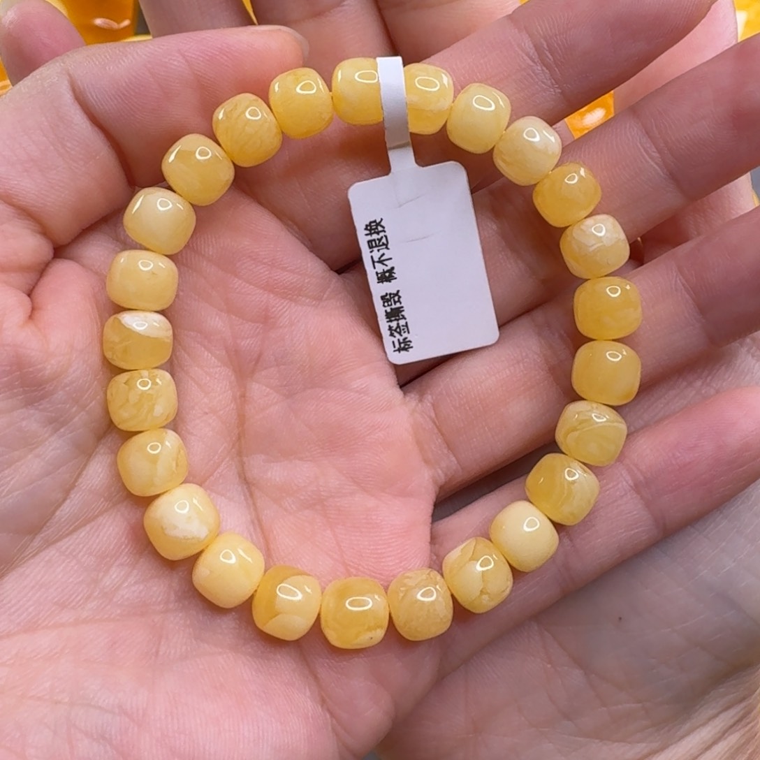 蜜蜡毛衣链未镶嵌