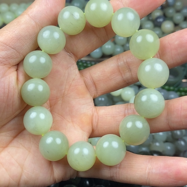 和田玉未镶嵌手链