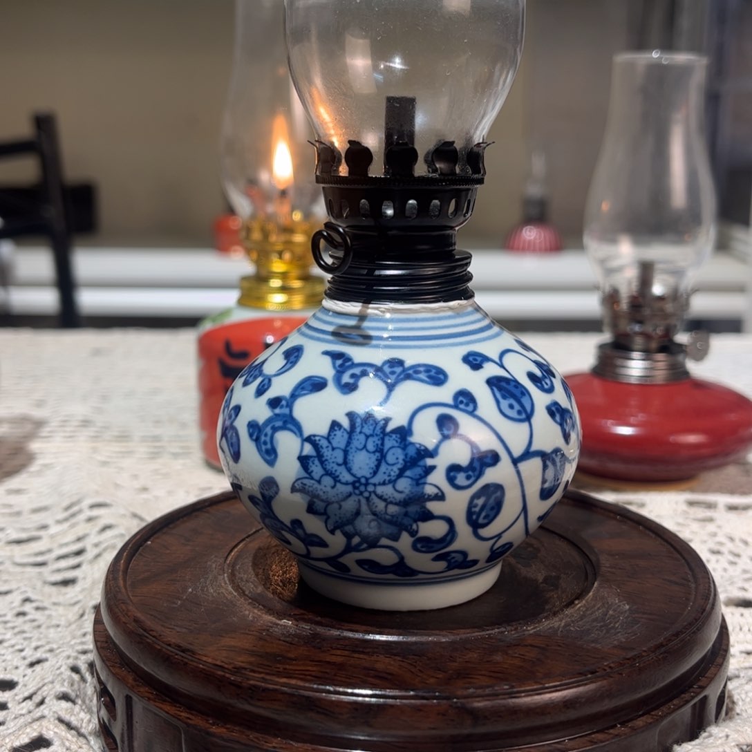 摆件景德镇陶瓷香薰灯