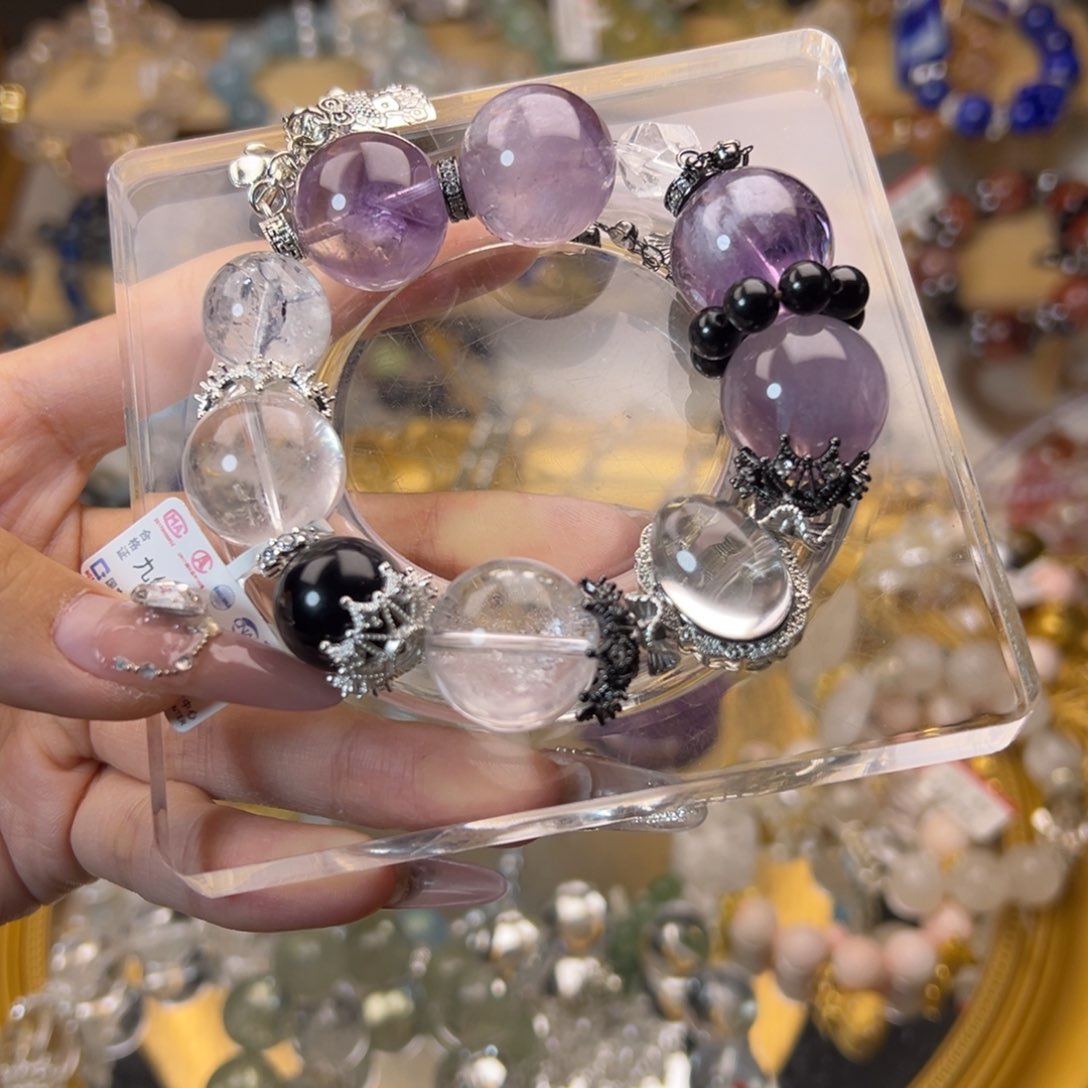 水晶手链合金水晶