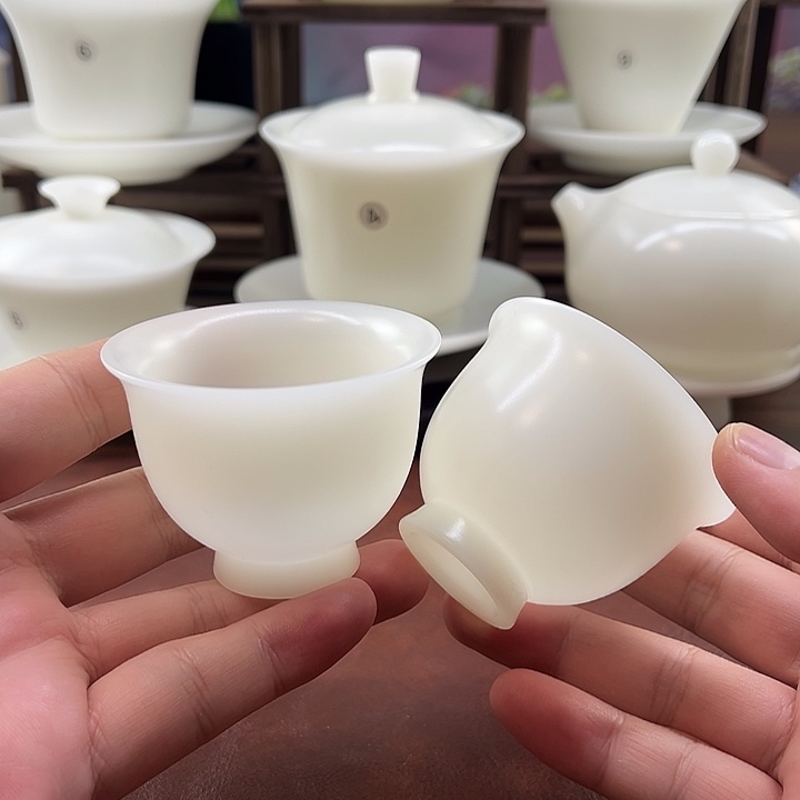 2个精工璞玉素烧自生釉65ml反口杯