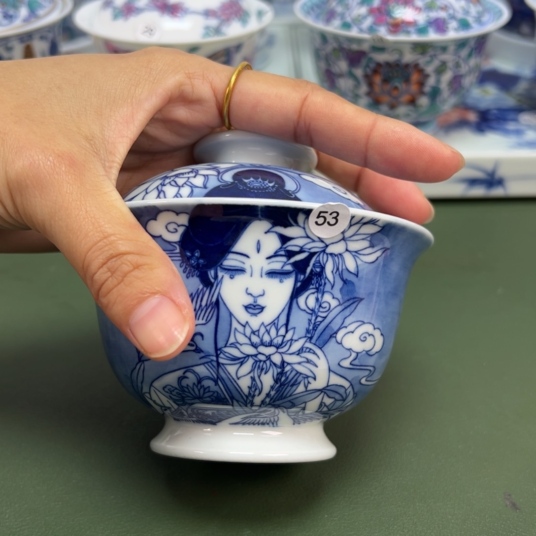 杯景德镇纯手绘茶具53