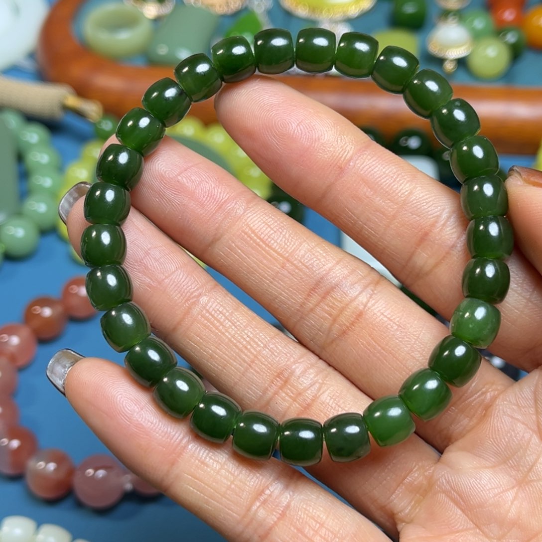 和田玉手串未镶嵌