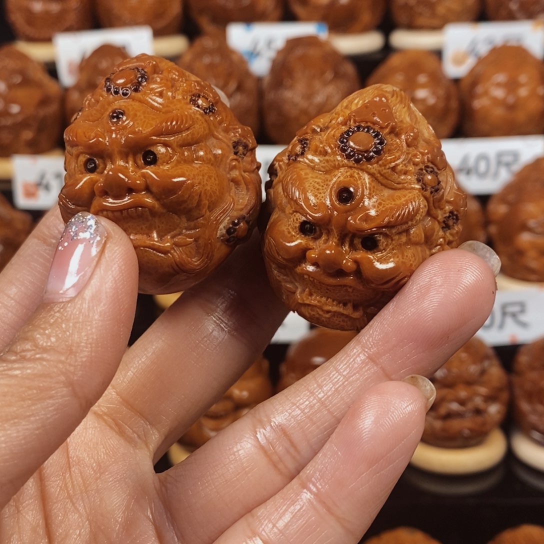 橄榄核吊坠不**庸通尺大黑天000