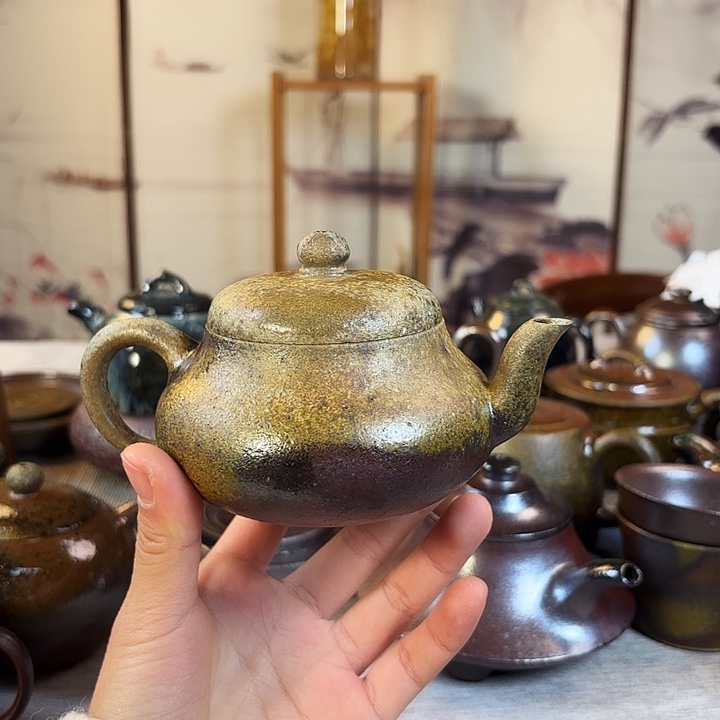 壶柴烧紫砂壶君德