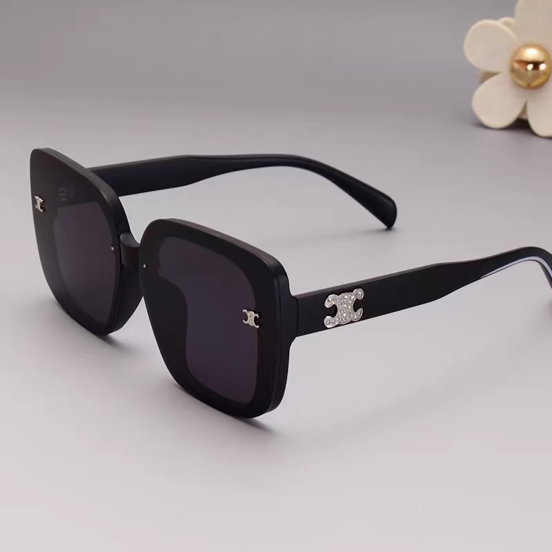 依尔曼【2009】女款气质时尚百搭女士潮流偏光大框夏季黑色简约