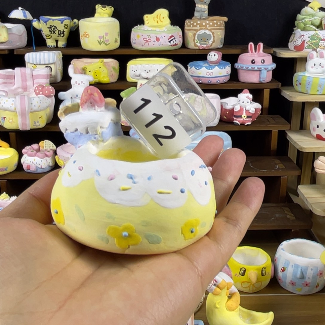 麋***人112蓝色蛋糕成品盆