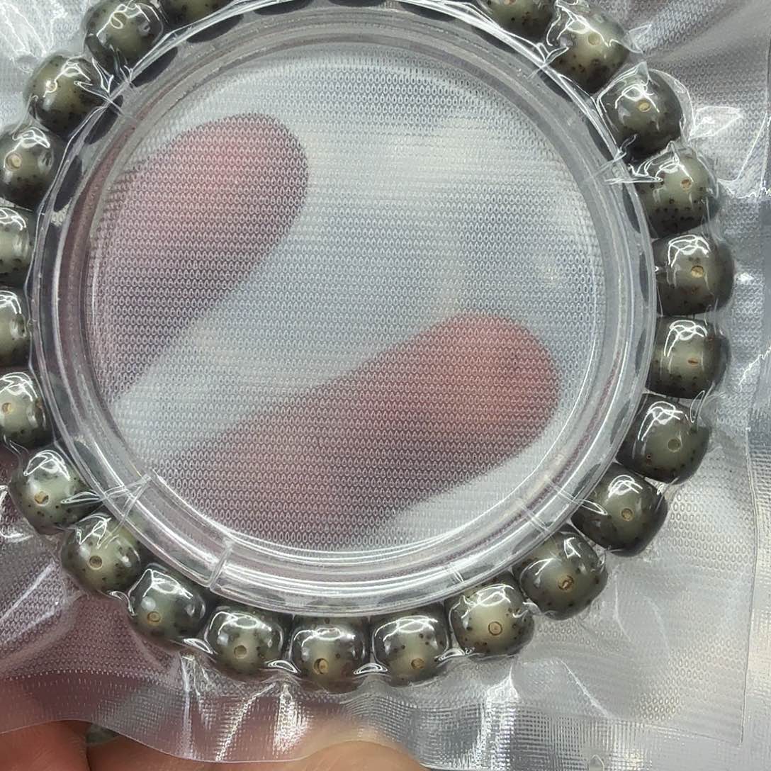 星月菩提手串74高端绿星月菩提单0.9