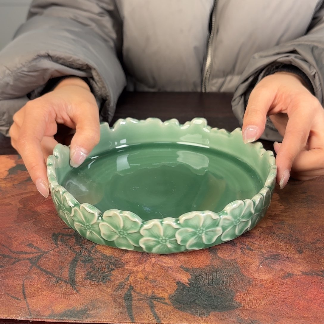 龙泉云间青瓷小米茶器