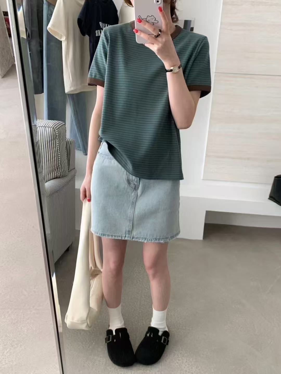 B101菲菲惊喜社T恤上衣百搭韩版休闲裤子时尚宽松 