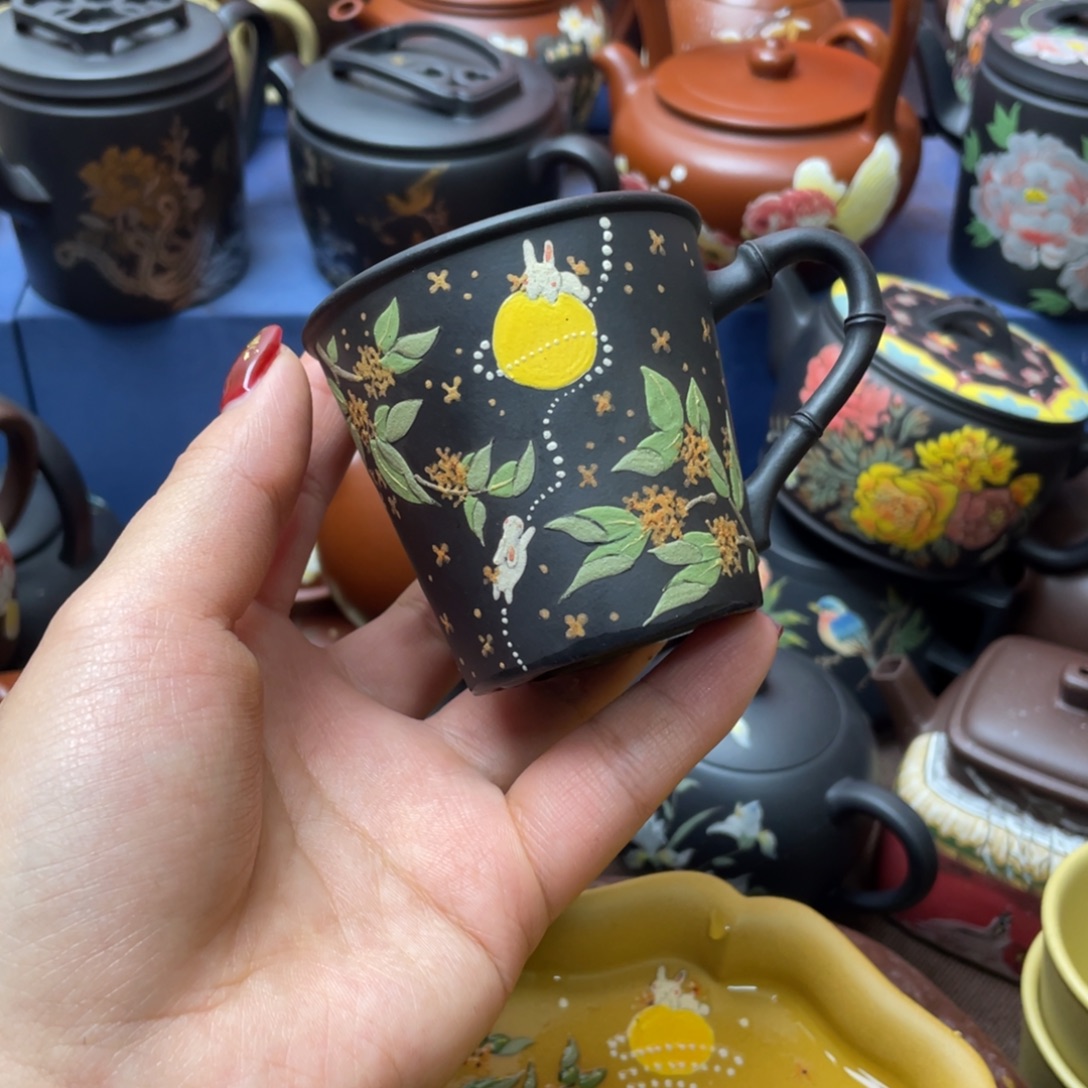 紫砂茶杯紫砂主人杯100cc