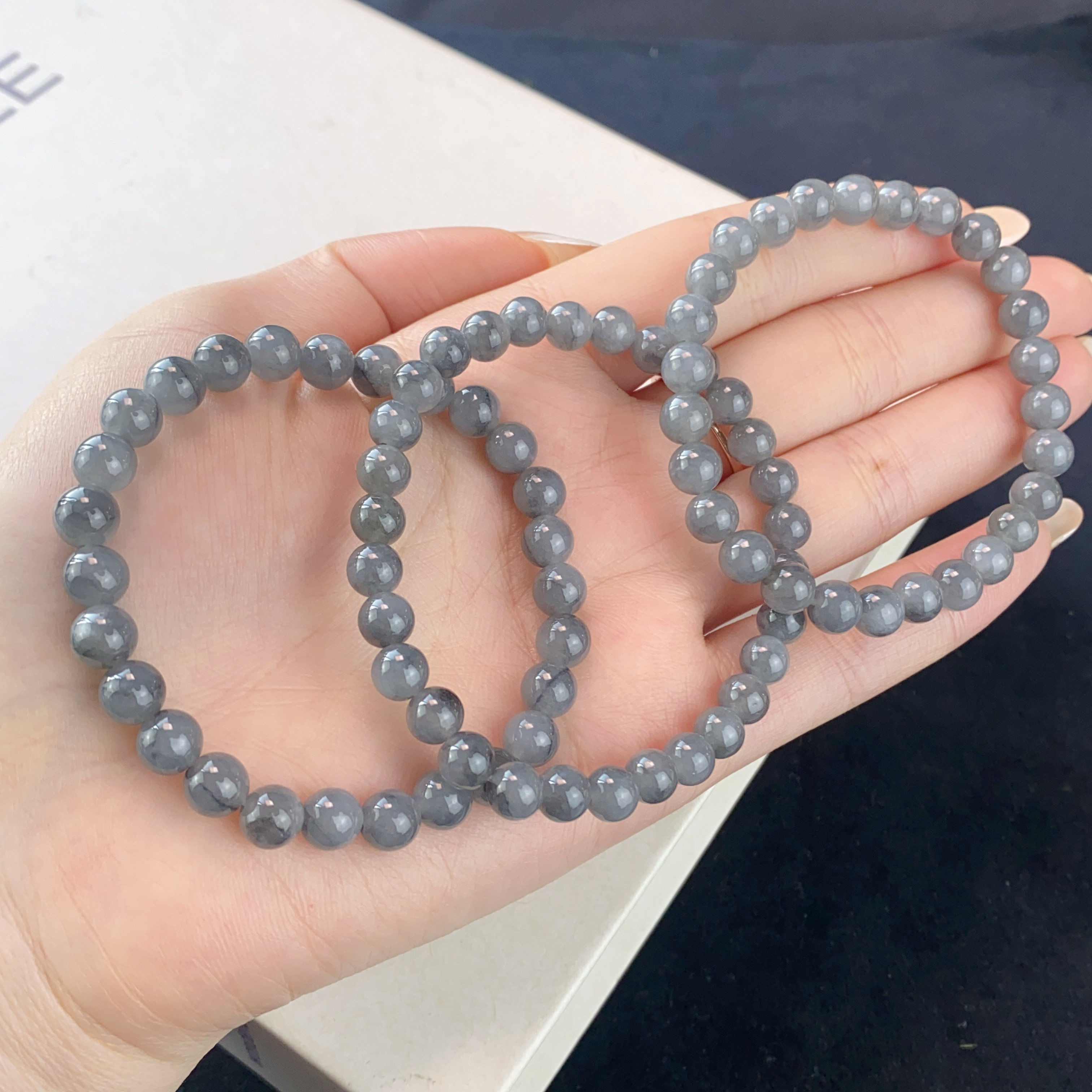 1075/LZL-57 翡翠时尚百搭精美6+手串/多样性发/一件