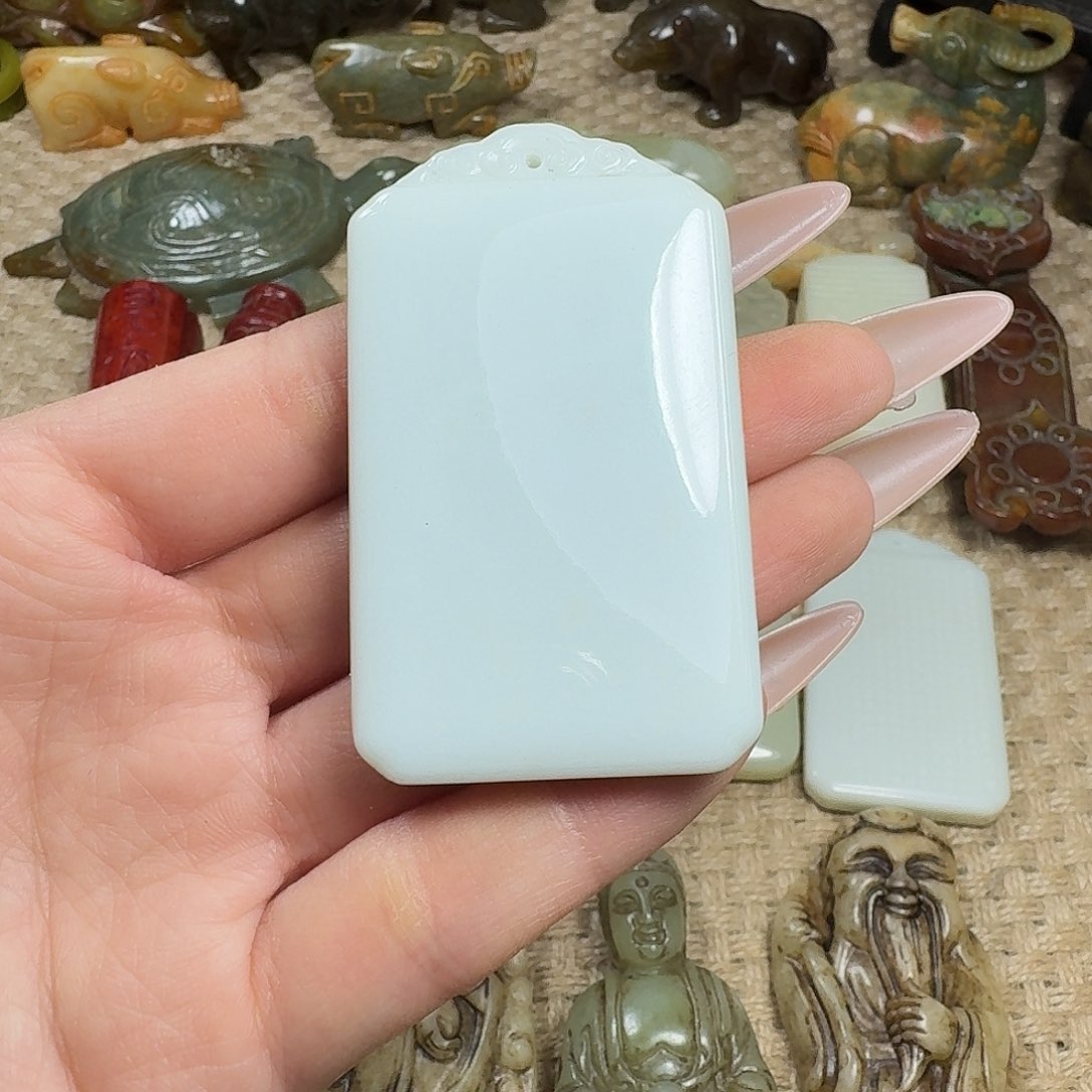白玉菩提吊坠挂件