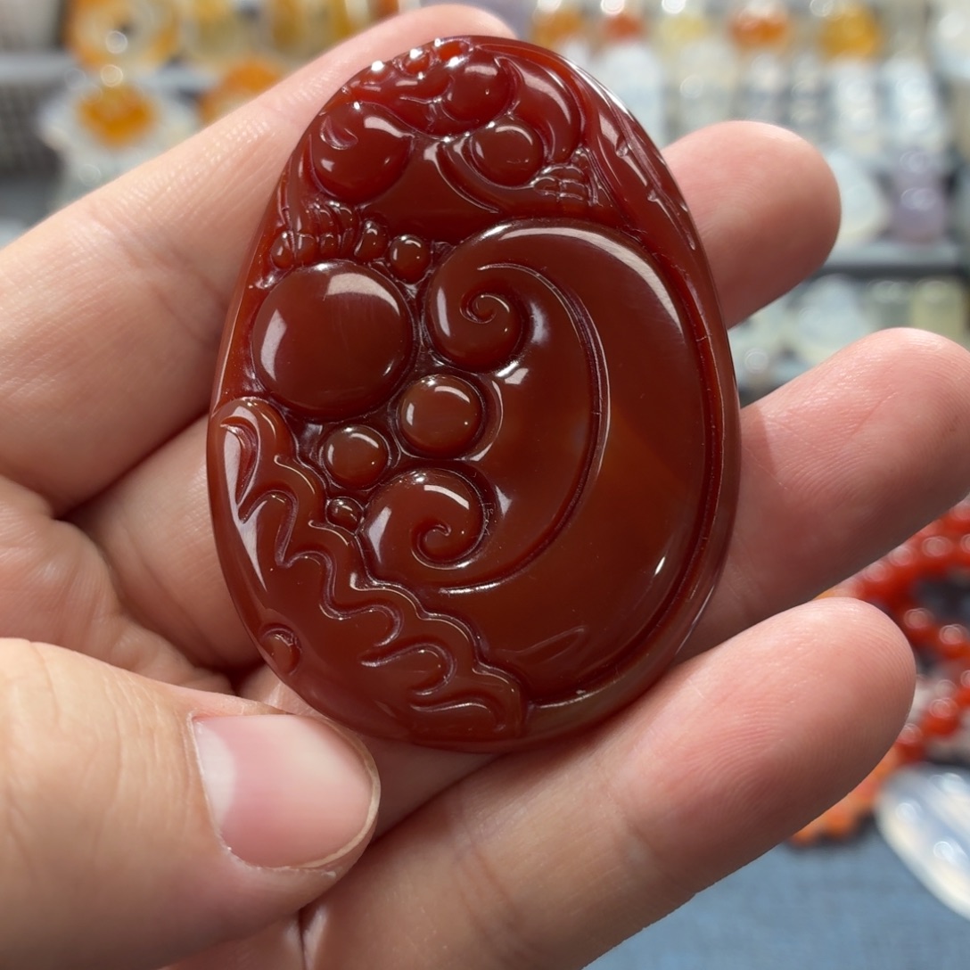 玛瑙/玉髓未镶嵌吊坠(不含链)