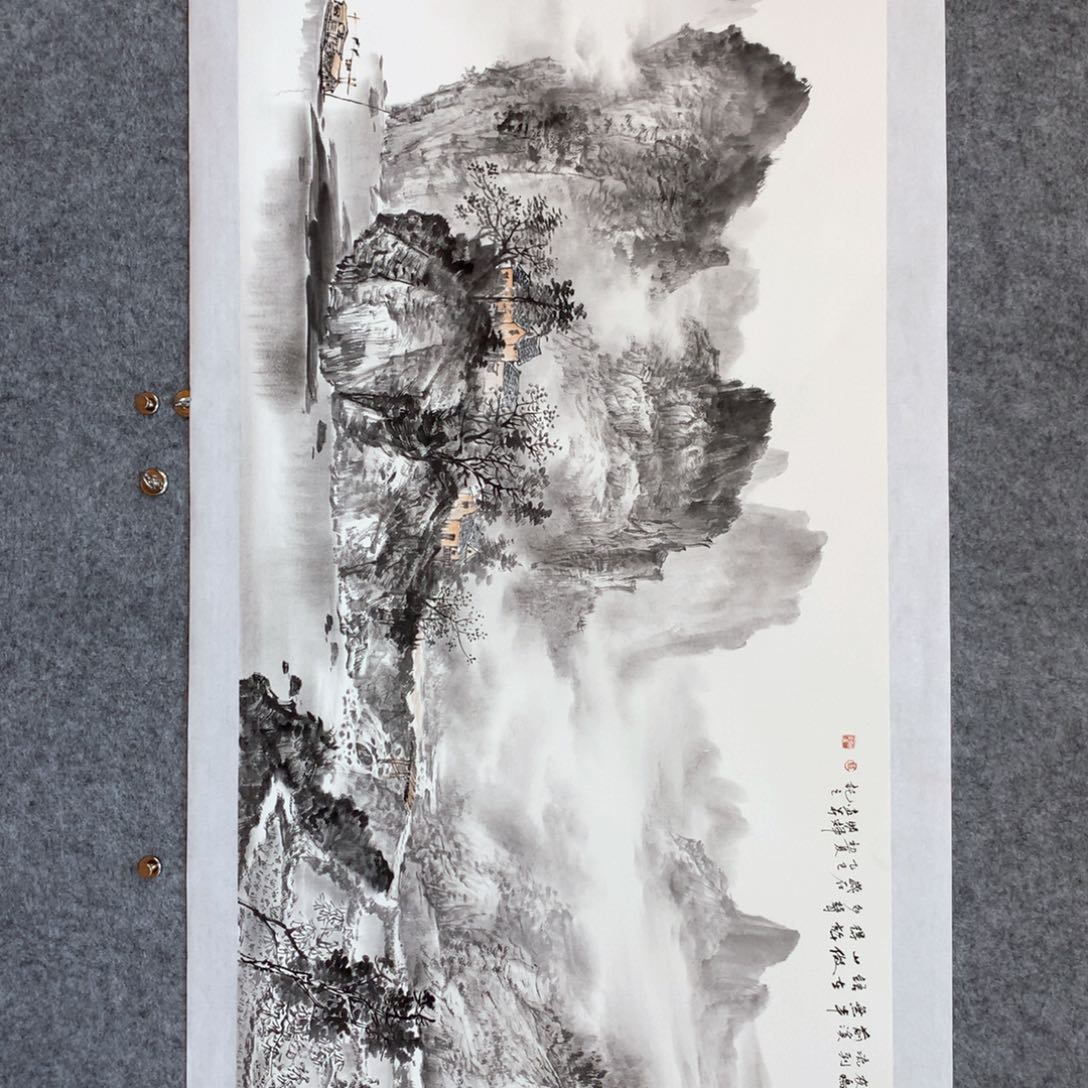 国画山水作品写意
