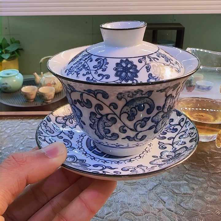 茶具套装旅行茶具青花瓷器茶叶罐个人杯主人杯 