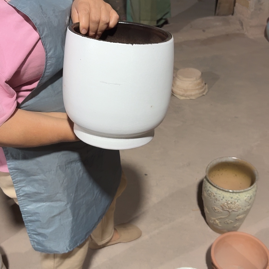 紫砂花盆口20高20