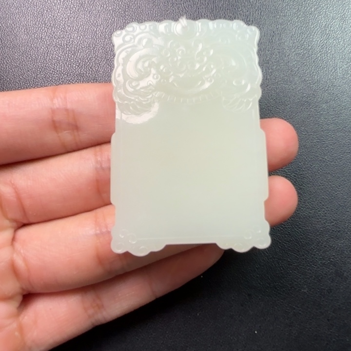 和田玉未镶嵌挂件甄*