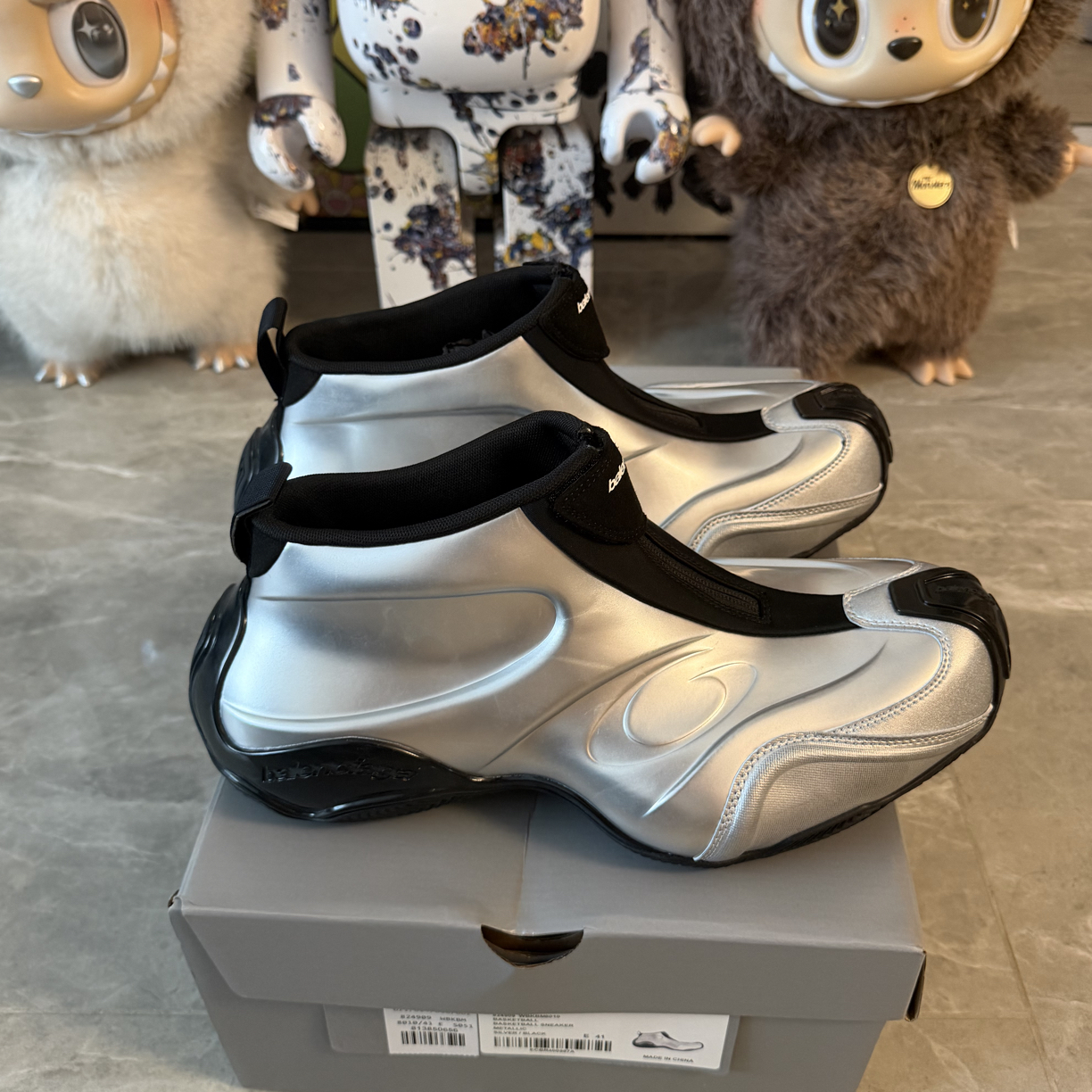 未使用 Balenciaga/巴黎世家 25新款限量款 黑银篮球鞋