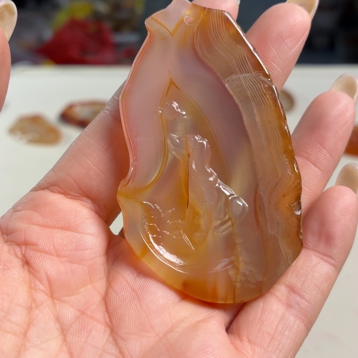 玛瑙/玉髓未镶嵌吊坠(不含链)