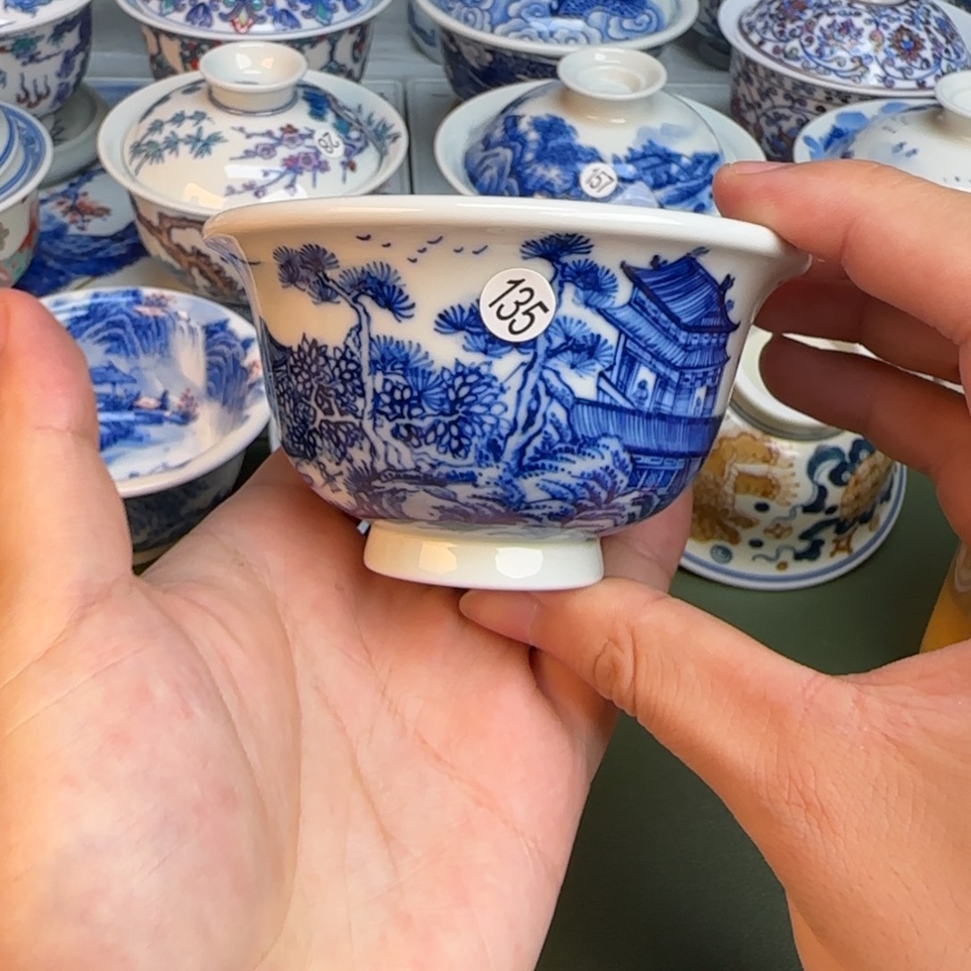 彦祖纯手工手绘茶具135