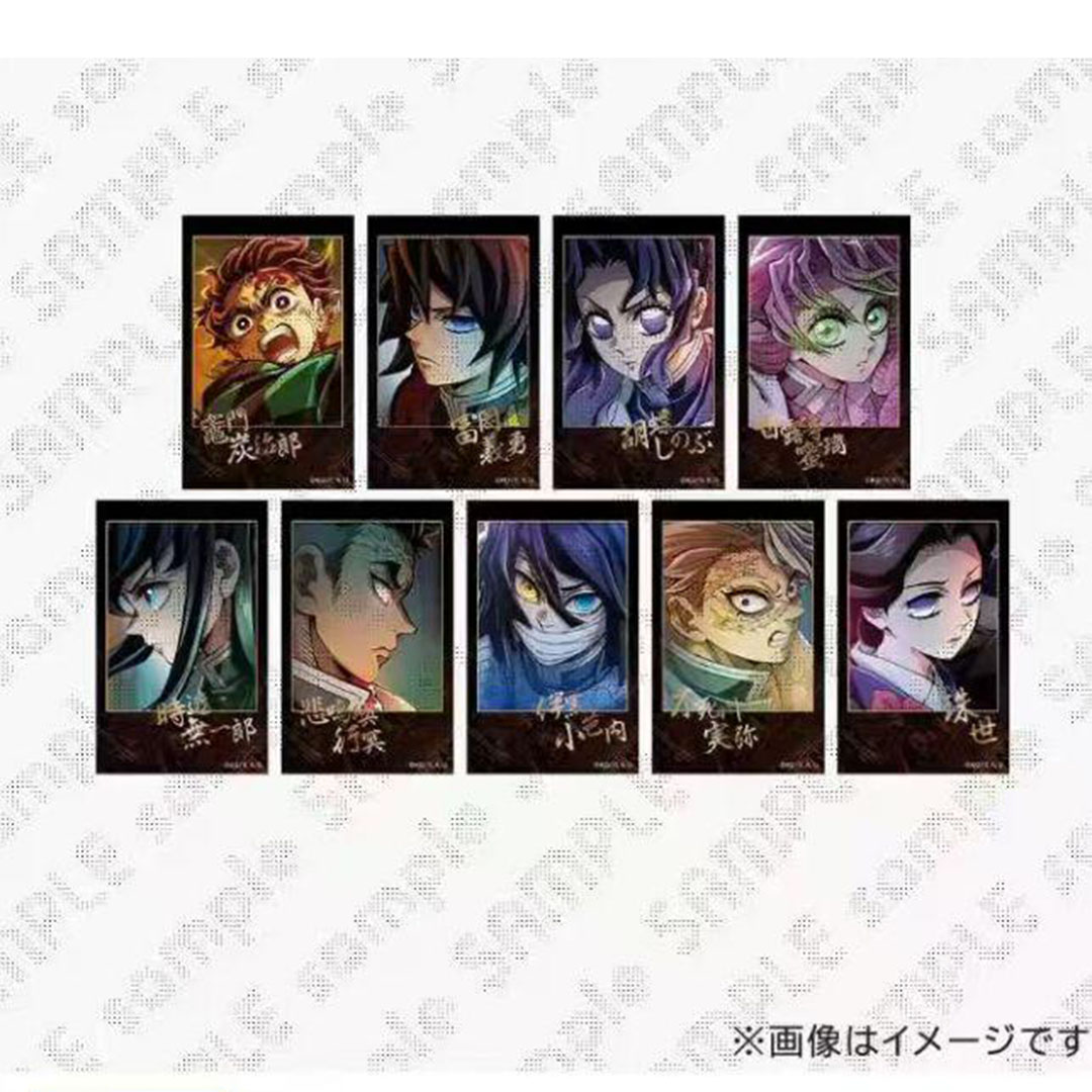 【拆盒】日谷 鬼灭之刃cafe咖啡金签拍立得 cafe通期吧唧 盲盒代拆