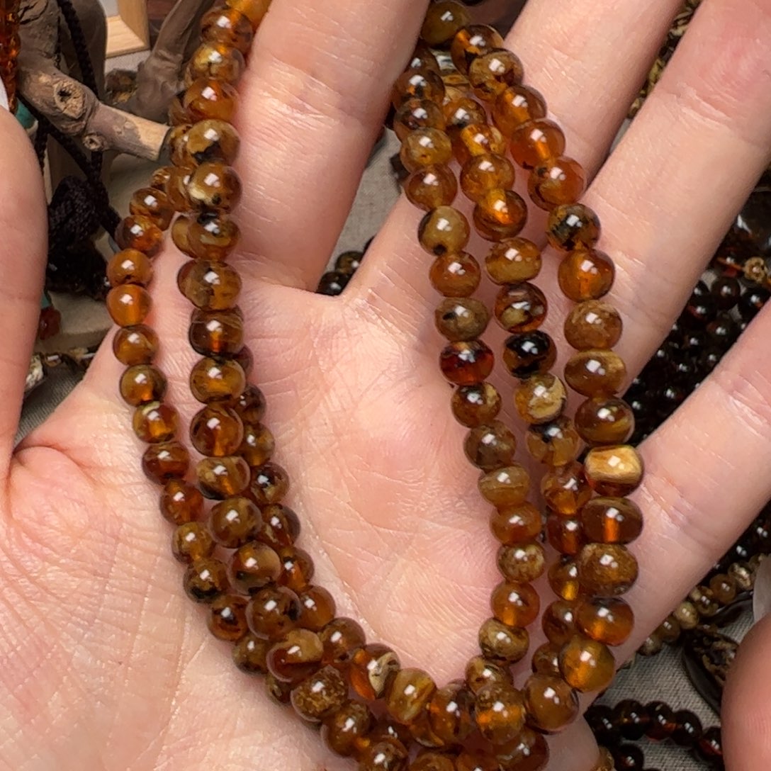 琥珀手链未镶嵌福利蜜蜡