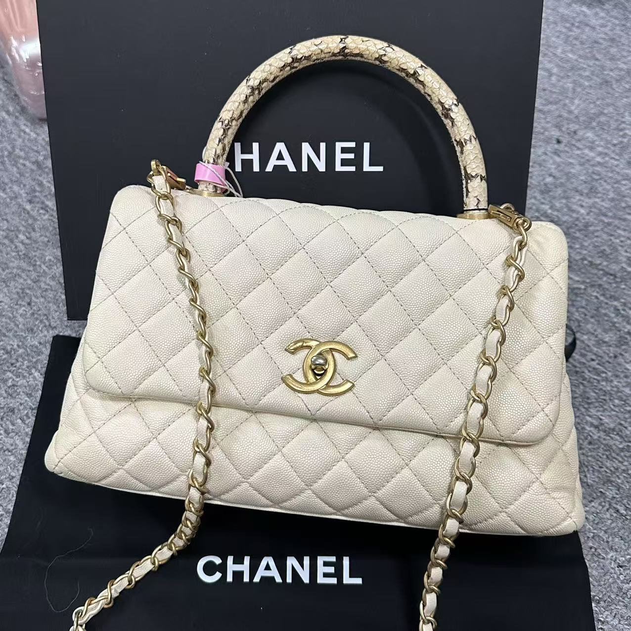 95新 Chanel/香奈儿 泡泡专属/香奈儿大号coco憨豆斜挎包/95新