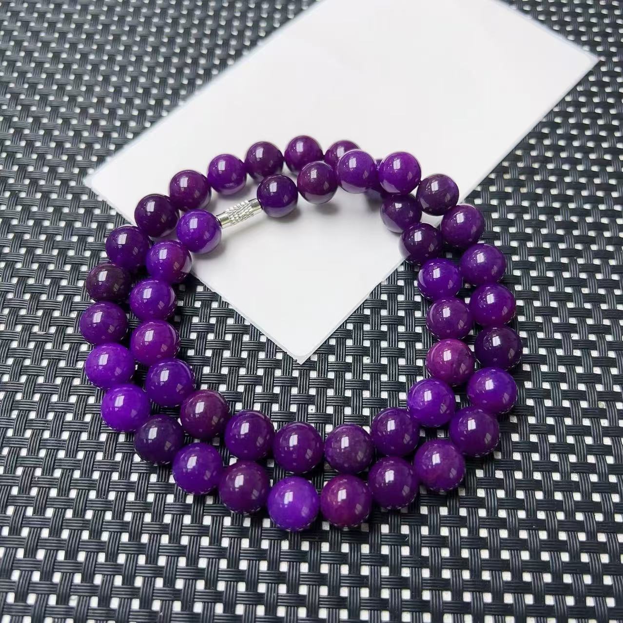 [石矿]A39紫色系项链10M